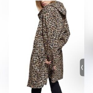 NWT Kooples Leopard Rain Coat w/hood